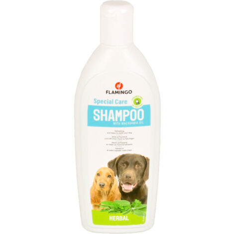 Shampoing a l'herbe, 300 ml pour chien - Flamingo