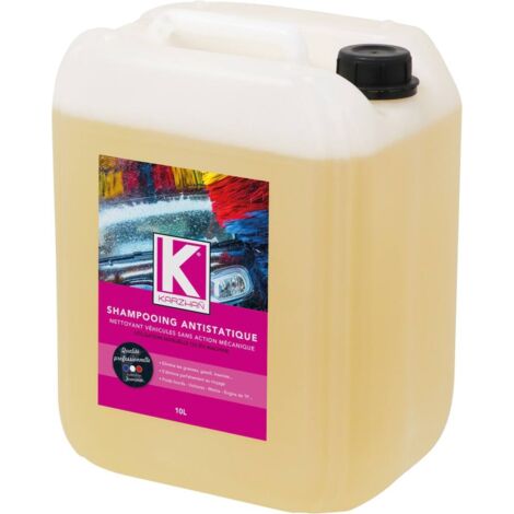 Shampoing antistatique concentré pour carrosserie – Élimine graisses et souillures – Bidon de 10 litres – Formulation sans frottement – Soditech