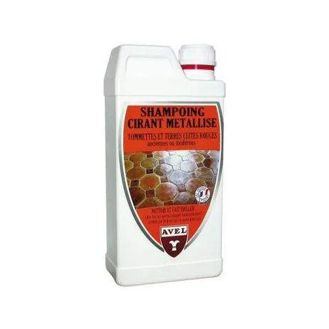 Shampoing Cirant Métallisé Tomettes Rouges AVEL, 1 litre ROUGE