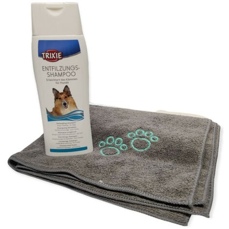 2X serviette pour chien ultra absorbante super shammy avec poches