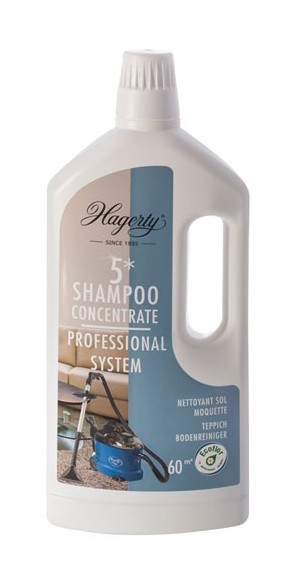 Hagerty - Shampooing concentré 5 pour tapis, tissus pour injecteur/extracteur 1 l