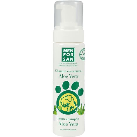 Shampoo in schiuma menforsan con aloe vera per cani e gatti