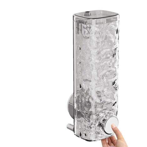 Shampoo-Spender ohne Bohren – Wandmontierter Duschseifenspender, 450 ml, Saugnapf-Spender zum Aufstecken, Dusch-Shampoo-Spender zum Aufstecken
