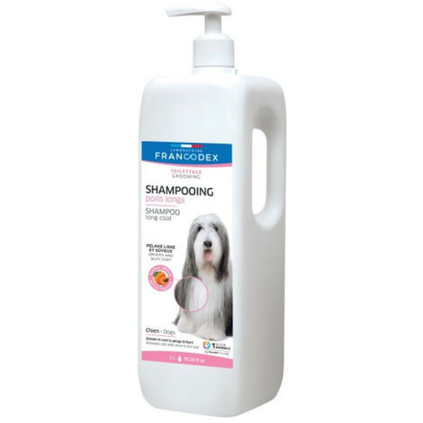 Shampooing 1 litres pour chien à Poils Longs - Francodex