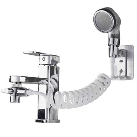 Shampooing à trois vitesses à une touche arrêt de l'eau douche externe lavabo étendu shampooing douche galvanoplastie complète à trois vitesses à une touche arrêt de l'eau ensemble de quatre pièces