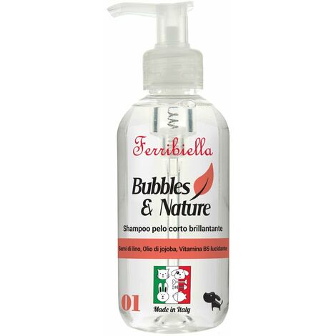 Shampooing aux graines de lin, à l'huile de jojoba et à la vitamine B5 pour chiens à poils courts 250 ml