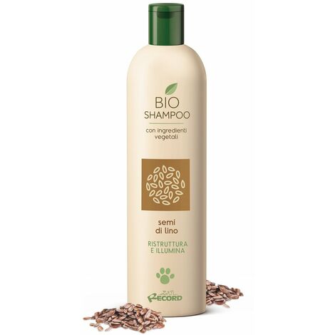 Shampooing bio aux graines de lin aux cheveux brillants et doux pour chiens et chats