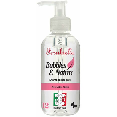 Shampooing démêlant cheveux longs pour chats à l'aloès, miel et jojoba 250 ml