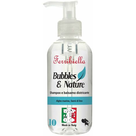 Shampooing et revitalisant démêlant et scioglinodi pour chiens aux algues et graines de lin 250 ml