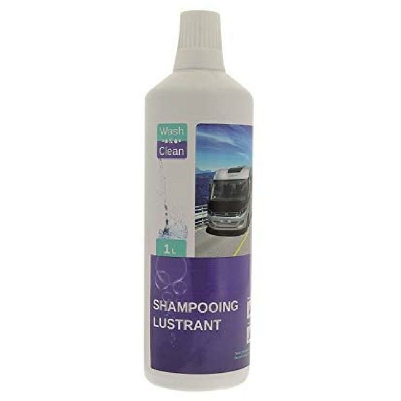 Shampooing lustrant special camping car 1L Wash et Clean - Marque selon arrivage - Blanc