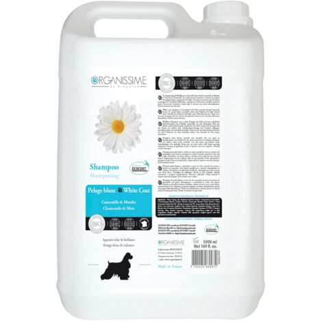 Shampooing Pelage Blanc Biogance : 5 litres