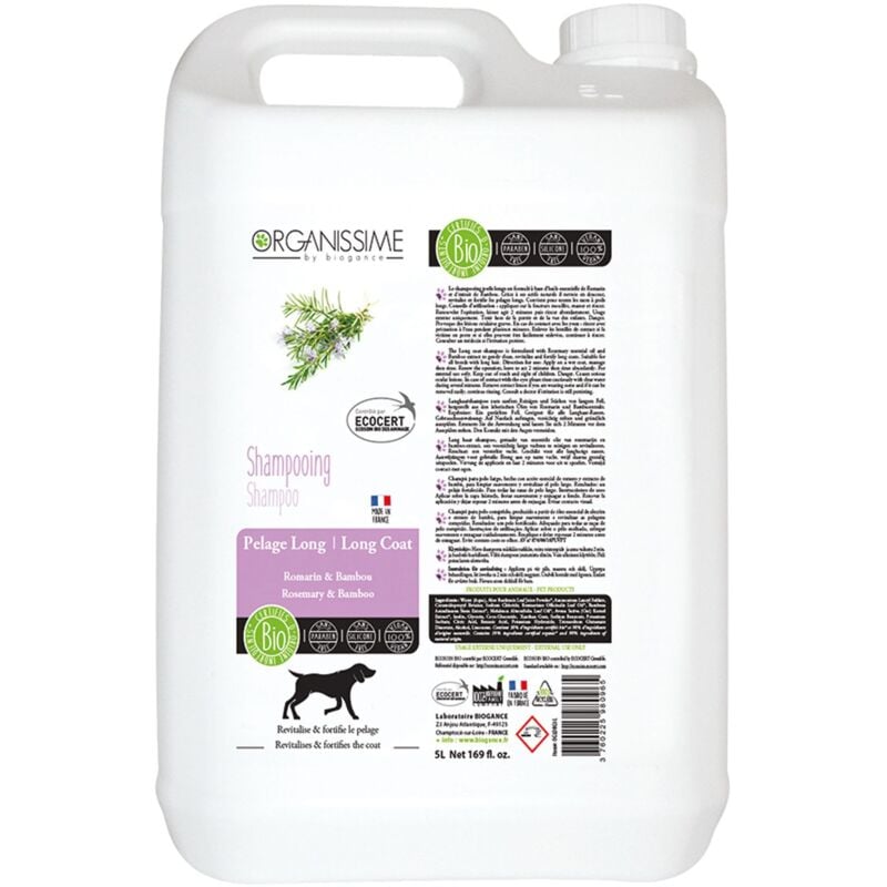 Chadog - Shampooing Pelage Long Biogance : 5 litres