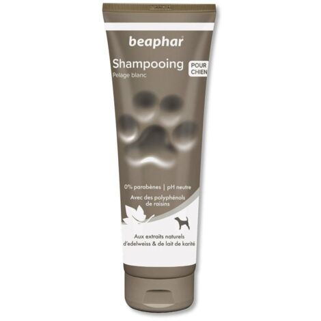 Shampooing Premium Beaphar pelage blanc : 250ml