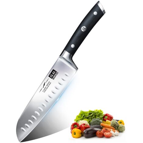 SHAN ZU Coltelli da Chef Santoku German Acciaio Inox Coltelli da Cucina - Classic Series