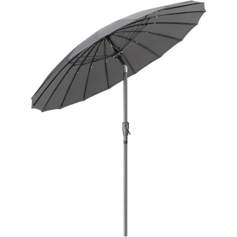Shanghai Parasol With Tilt 2m - Grey