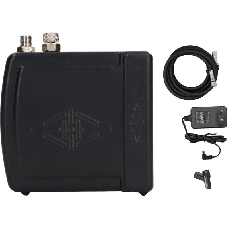Image of Shanrya Mini-Luftkompressor-Set, leichte Luftpumpe AC100-240V G1/8" mit Airbrush