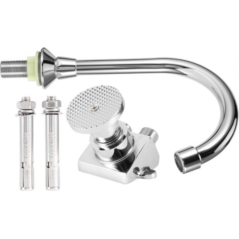 Shanrya Wasserhahn-Set, G1 / 2-Zoll-Gewinde Anti-Rost-Fußpedalarmatur mit feiner Verarbeitung, für Krankenhäuser Operationssäle Hotel Food Factories