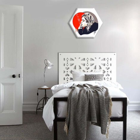 SHAPE - Pannello in PVC traforato - Parasole - Colore: bianco - Misura: 48x48 cm