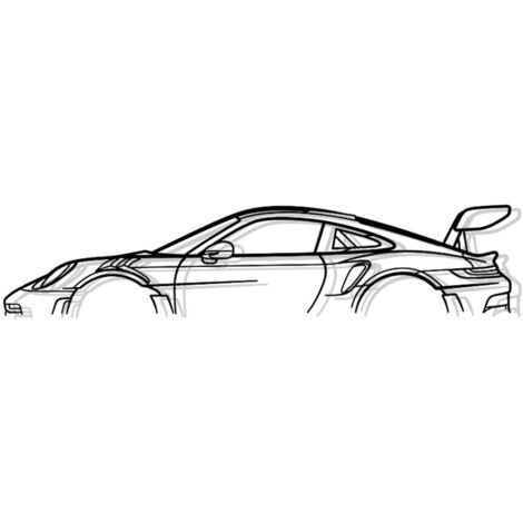 SHAPE PARIS - 911 GT3 RS MOD 992 - Decoración de pared - S