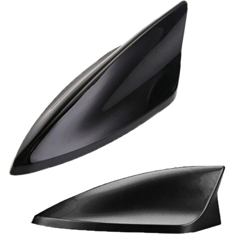 Shark Antenna, Shark Fin Antenna, Car Antenna, Universal Car Antenna, FM/AM Antenna, Made of ABS, Improved Signal, Waterproof and Dustproof (Black)