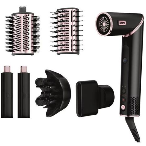 Shark FlexStyle Asciugacapelli 5-in-1 Kit per lo Styling dei Capelli Caldo Nero