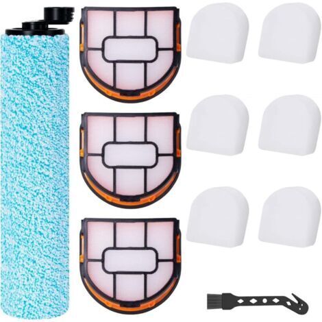 Shark HydroVac WD210EU Kit d'accessoires pour sols durs sans fil 1 brosse à rouleau + 3 filtres + 6 ouates filtrantes + 1 brosse de nettoyage