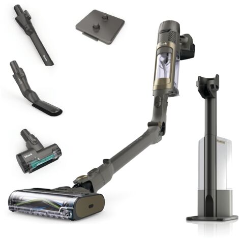 Shark PowerDetect Clean&Empty Aspirapolvere, DuoClean Detect, Reverse Clean, Base Auto-svuotante, Antigroviglio Plus, Autonomia 70 Min, Leggero, Bocchette Animali e Multisuperficie, Grigio IP3225EUT
