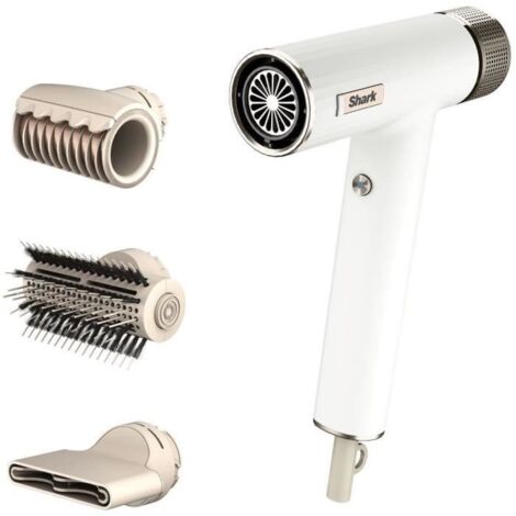 Shark SpeedStyle Sèche-cheveux Boucleur & Finisher RapidGloss pour cheveux lisses et ondulés, 3 stylers, séchage rapide, pour tous types de cheveux, sans dommage thermique, ionique, soie HD333EU (HD33
