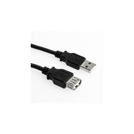 V7 Cable de extensión USB negro con conector USB 2.0 A hembra a USB 2.0 A  macho 1.8m 6ft