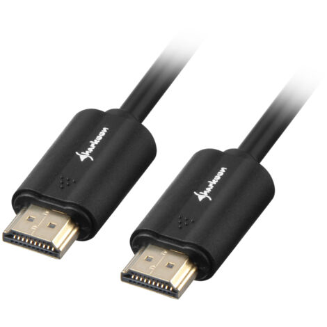 Sharkoon HDMI/HDMI 4K, 7.5m cable HDMI 7,5 m HDMI tipo A (Estándar) Negro