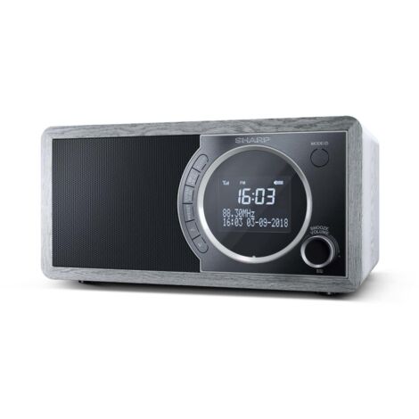 Sharp DR-450 Radio Personale Digitale LCD Bluetooth Grigio