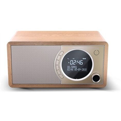Sharp DR-450(BR) Digitalradio, FM/DAB/DAB+, Bluetooth 4.2, Alarmfunktion, Braun Scharf Digitalradio DR-450(BR) Braun