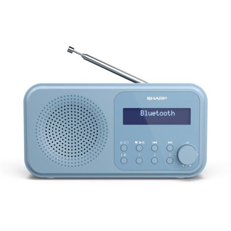 Sharp DR-P420 Radio Portatile Digitale senza ﬁli Bluetooth Blu