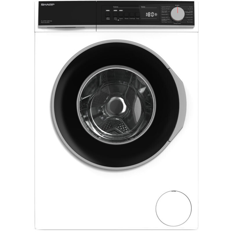 Sharp ESNFB914BW1NA lavatrice Caricamento frontale 9 kg 1400 Giri/min Bianco