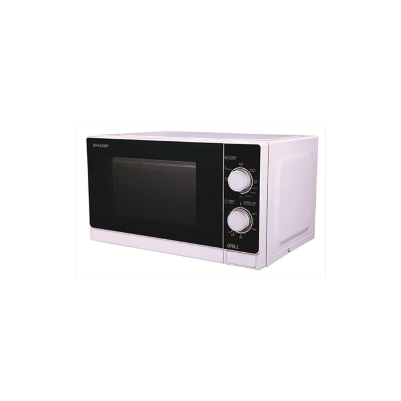 Image of Sharp - Home Appliances R-600WW forno a microonde Superficie piana Microonde combinato 20 l 800 w Nero, Bianco