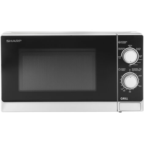 Sharp Forno Microonde con Grill R600IN Capacità 20 Litri Potenza 1000 Watt Colore Grigio
