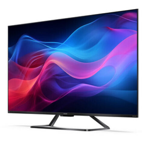 Sharp Gaming QLED 144Hz 55GR8265E Google TV de 55", 4K Ultra HD, 4X HDMI 2.1, 2X USB, Bluetooth, Dolby Vision IQ et Atmos, Google Assistant, Harman/kardon 2x12W, Black Speakers.