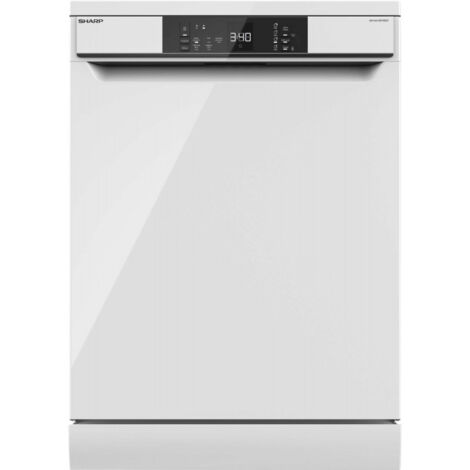 Sharp – Lave-vaisselle 60 cm 15 couverts – Classe E – 5 programmes – Turbo séchage – 45 dB – Départ différé – QWNA1DF45EW
