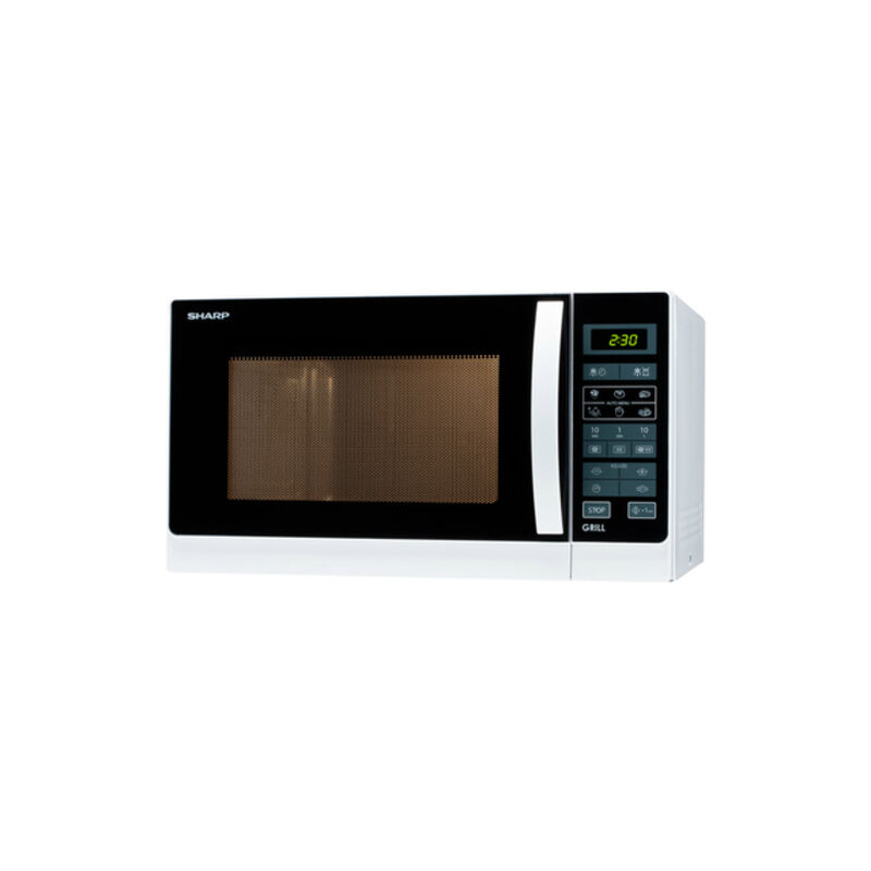 Image of Home Appliances R-742WW forno a microonde Superficie piana Microonde con grill 25 l 900 w Nero, Bianco - Sharp