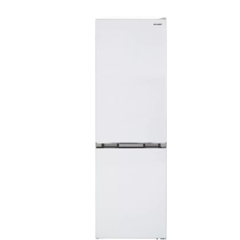 Sharp – Réfrigérateur combiné 60cm 294l blanc – Ventilé avec technologie No Frost – 39 dB – 3 clayettes réglables – Pose libre - SJFBA09DMXWE