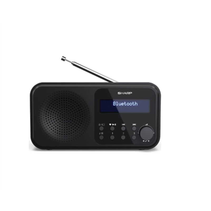 Tokyo dr - P420(BK) - Radio numérique portable (Dab/Dab/FM avec rds, Bluetooth, usb ou batterie), couleur noire - Sharp