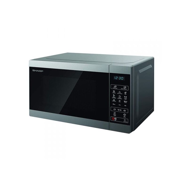 Image of YC-MG02E-S - forno a microonde 20L - 800W - controllo digitale - grill - 11 livelli di potenza - black/silver - Sharp