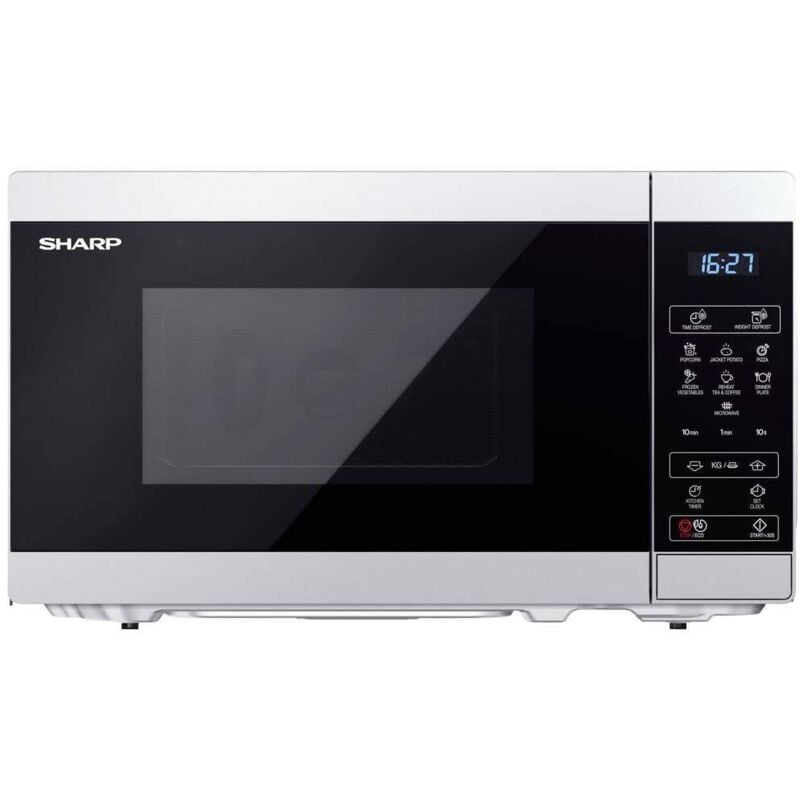Sharp - YC-MS02ES Micro-ondes noir, argent, blanc 800 w