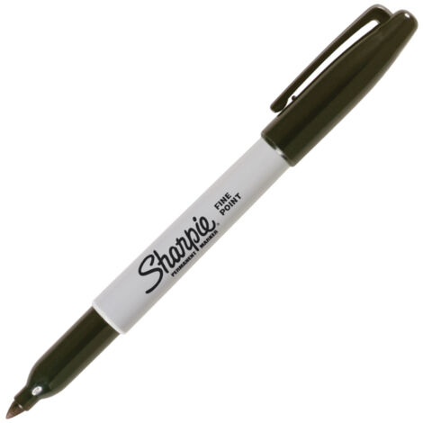 Sharpie Permanentmarker mit feiner Spitze, Schwarz, F 1,0 mm, S0810930