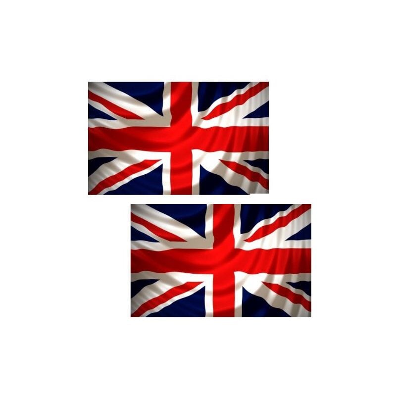 5 x 3ft Union Jack National Flag 2pc Events Pub bbq Decorations for Rugby Cricket Football Sports 2023 World Cup Banner Fa - Shatchi