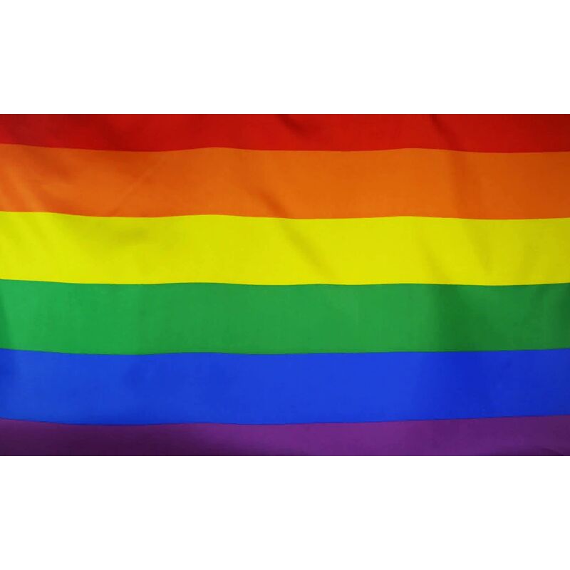 Shatchi - 5ft x 3ft Rainbow Flag Lesbian Love Gender Diversity Trans/LGBTQ/Pansexual/Non-Binary/Genderfluid Celebration Support