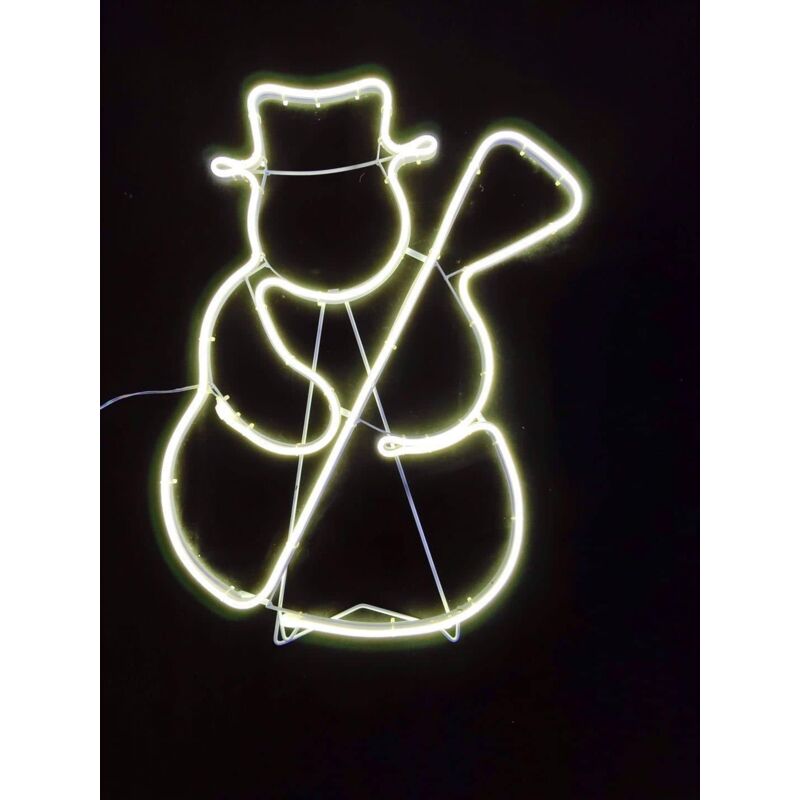 Image of Snowman Rope Light Silhouette-warm white 53&hellip;