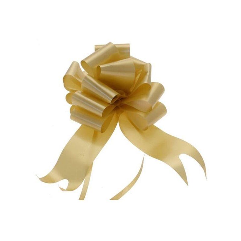 30pcs 50mm Gold Pull bows