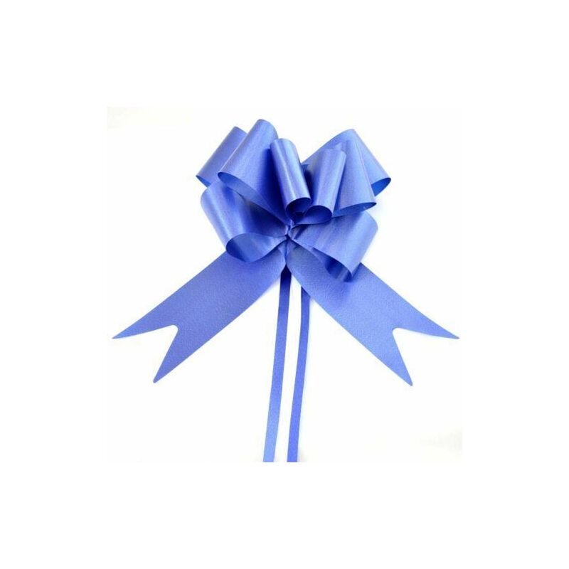 10pcs 30mm Navy Blue Pull bows