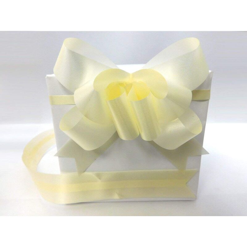 Large 30mm/3cm Ribbon Pull Bows Ivory for All Occation Decoration , 60PK